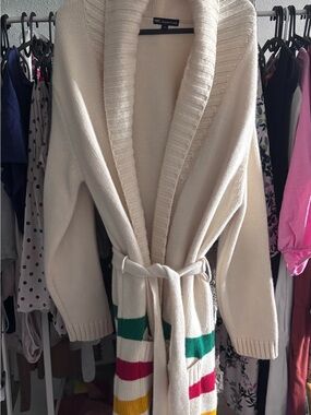 HBC Signature Multi-Stripe Knit Cardigan